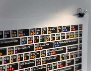 The New York City Subway: 468 stations. 1 poster.